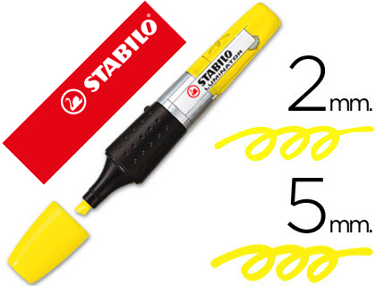 Marcador fluorescente Stabilo Boss Luminator tinta líquida amarilla